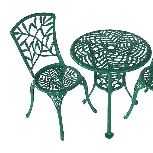 Bistro Table Set - Wytrzymały, 3-częściowy zestaw mebli ogrodowych z