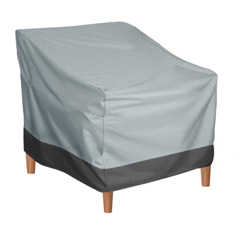 Outdoor Furniture Grey - Pokrowiec na krzesło ogrodowe z tkaniny
