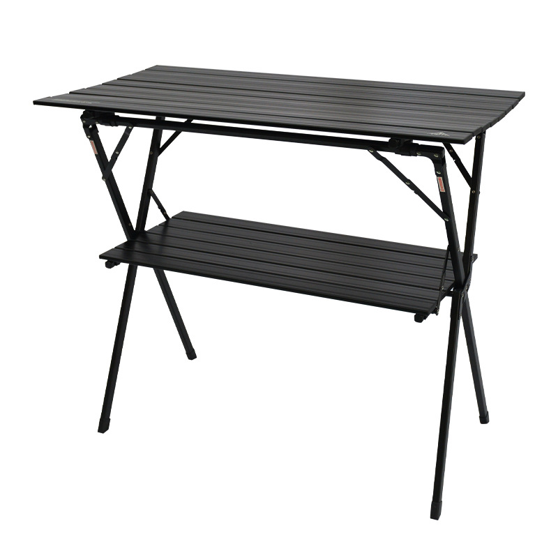 Outdoor Furniture Japanese Style - Składany, wodoodporny stół teleskopowy dwuwarstwowy z