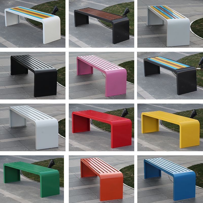 Outdoor Furniture Metal Chairs - Ławka metalowa z blachy stalowej walcowanej