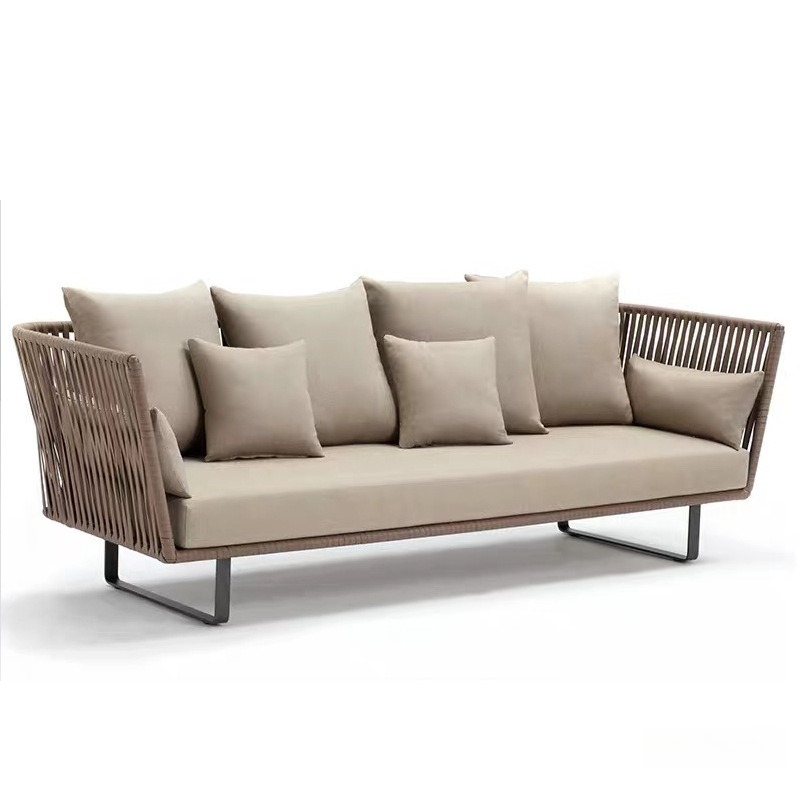 Outdoor Furniture Metal Chairs - Zestaw mebli ogrodowych z rattanu, wodoodporny,