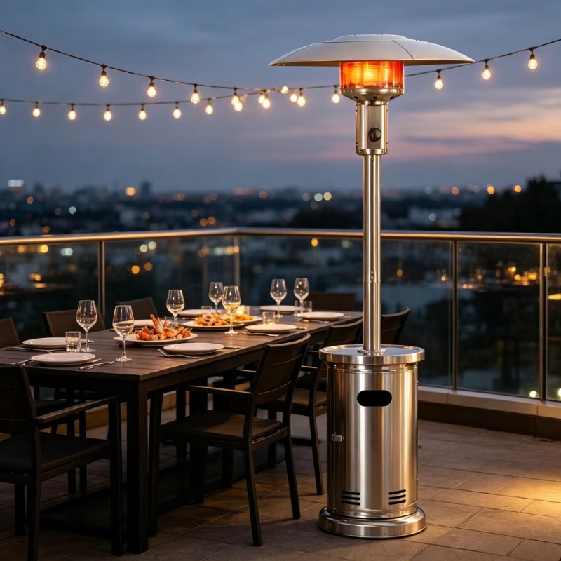 Patio Heater Standing - Airo Szybko Nagrzewający się Gazowy Grzejnik