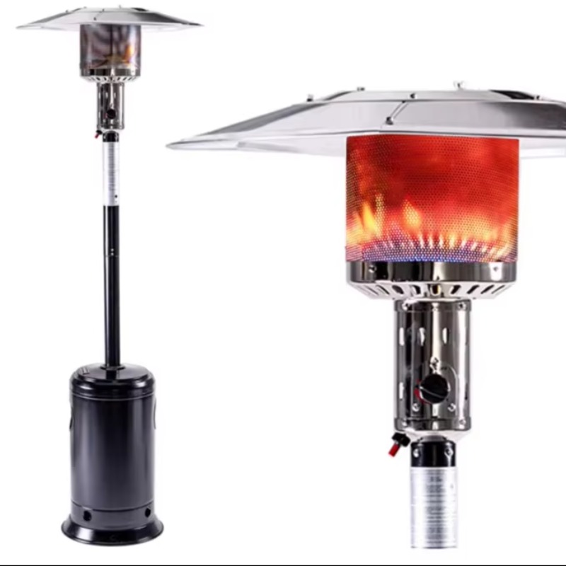Patio Heater Standing - Grzejniki stojące na zewnątrz z kółkami,
