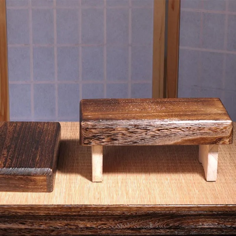 Outdoor Furniture Japanese Style - Przenośny Składany Drewniany Podnóżek dla Dzieci