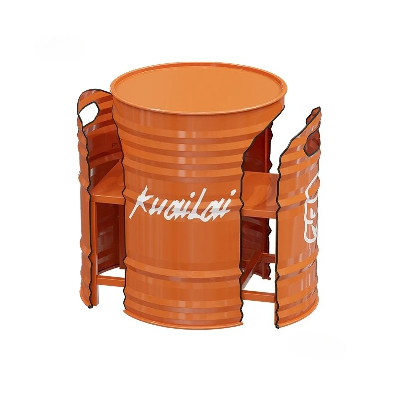 Outdoor Furniture For Cafe - Kreatywne żelazne zestawy mebli ogrodowych, stół