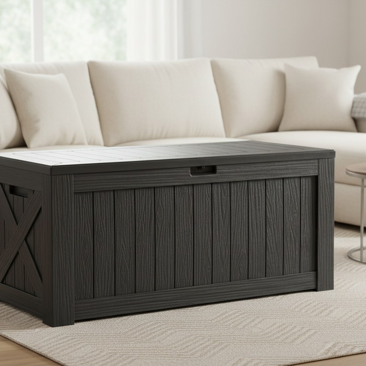 Outdoor Furniture For Pool - Duży, wodoodporny pojemnik ogrodowy o pojemności