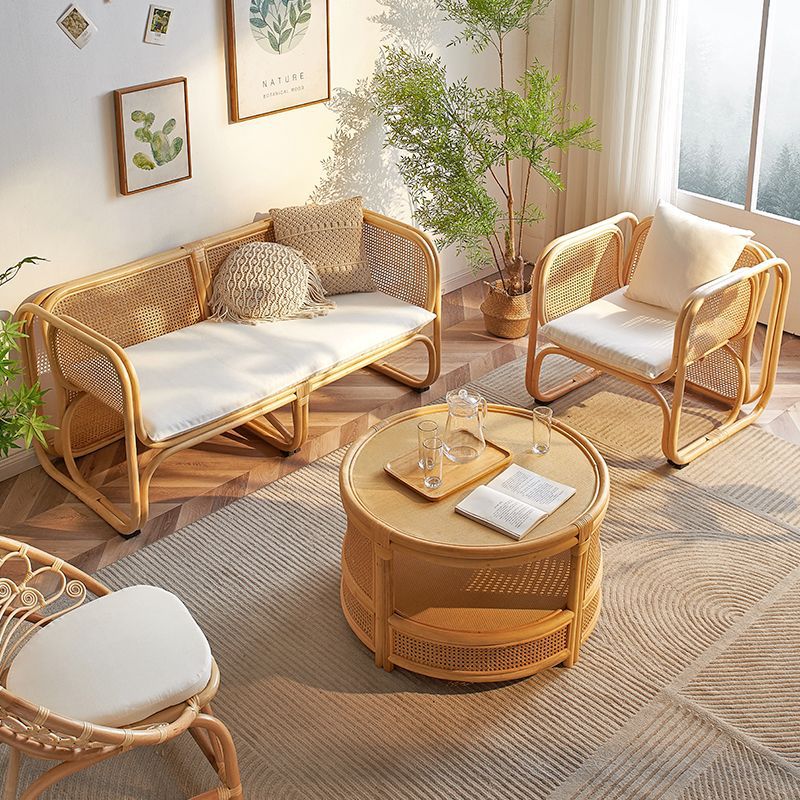 Outdoor Furniture Japanese Style - Japońska sofa z rattanu, zestaw mebli,