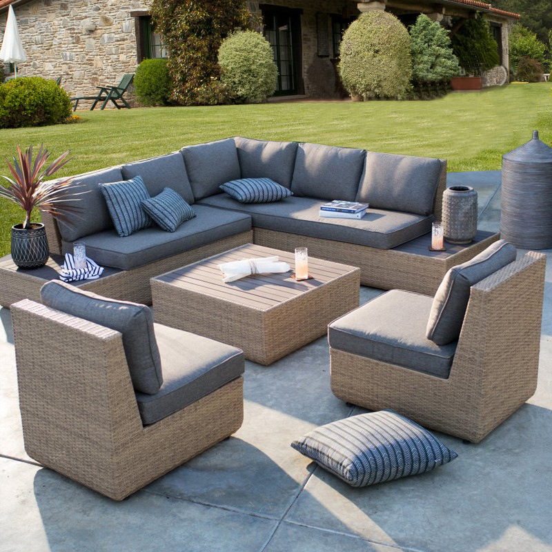Outdoor Furniture Metal Chairs - Sofa ogrodowa na zewnątrz, rattan, ogród,