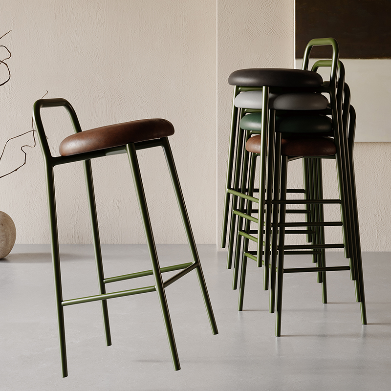 Outdoor Furniture Metal Chairs - Wysokie krzesła barowe do salonu, metalowe,