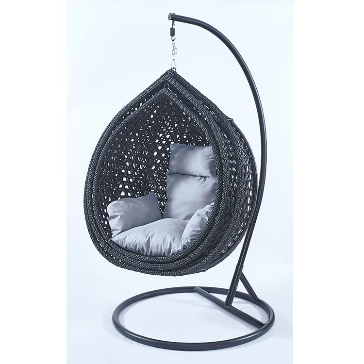 Outdoor Furniture India - Czarny, składany, dwuosobowy, wodoodporny pokrowiec na