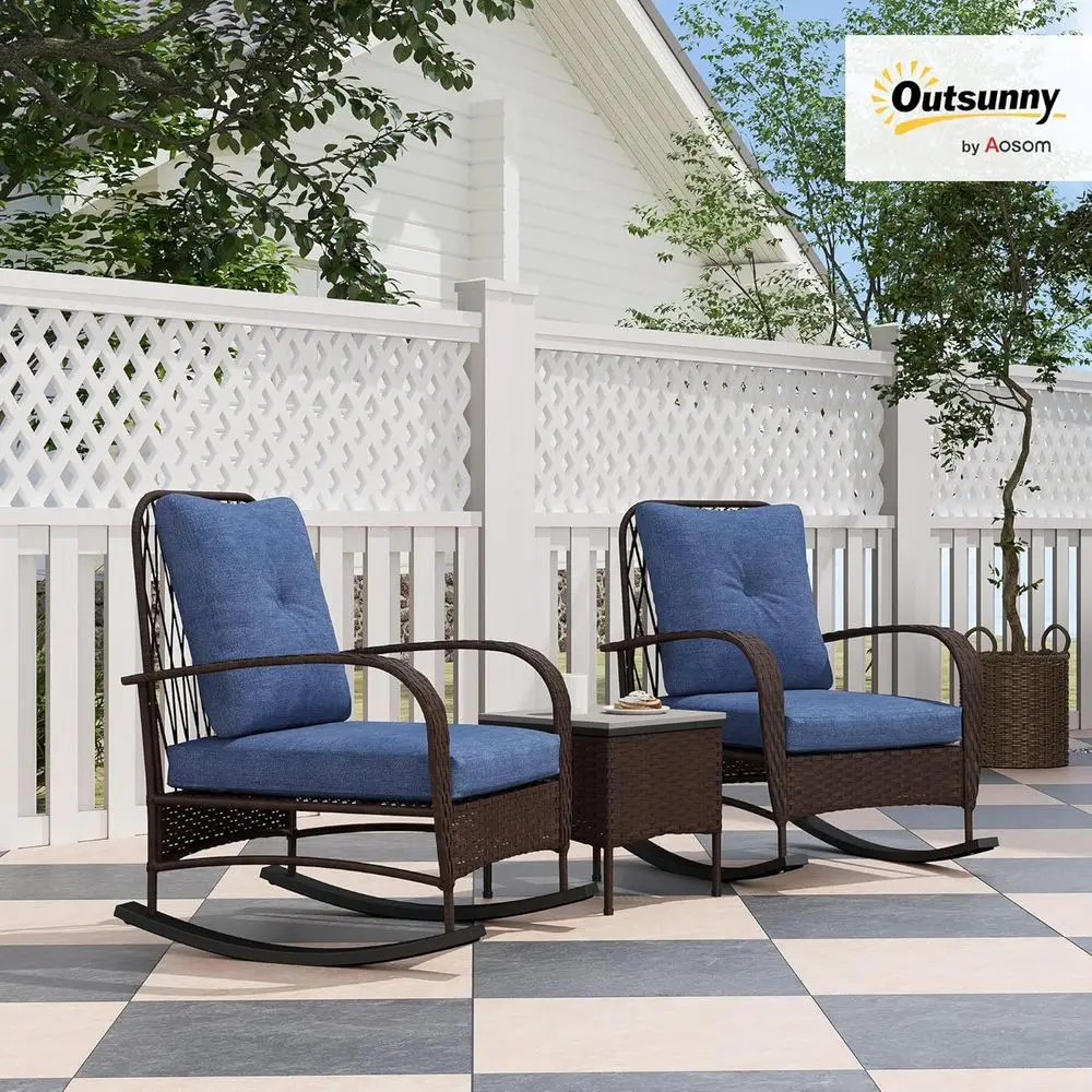 Wiklinowy 3-częściowy zestaw m – Outdoor Furniture Metal Chairs recenzja i cena