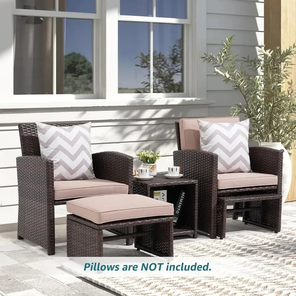 5-częściowy zestaw mebli ogrod – Outdoor Furniture Metal Chairs recenzja i cena