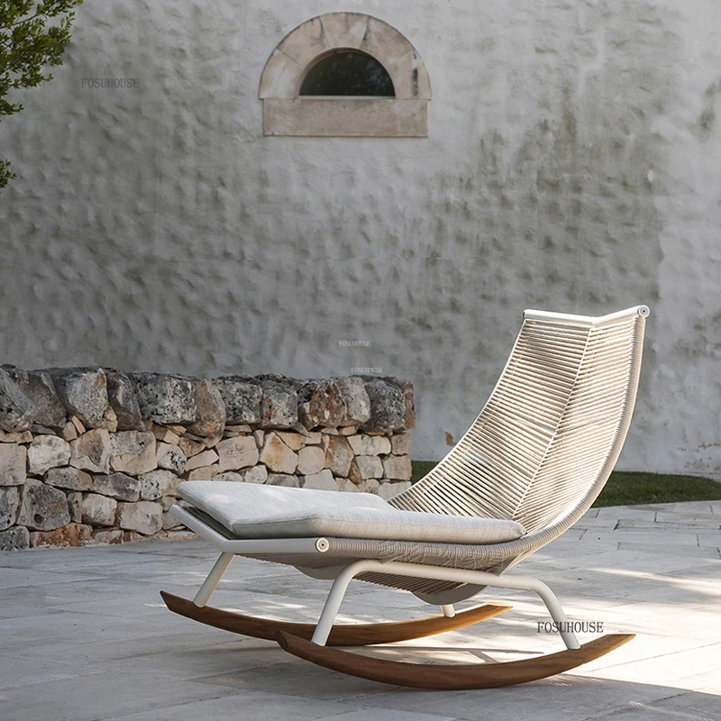 ✿ 。 Krzesło bujane na balkon,  – Outdoor Furniture Japanese Style recenzja i cena