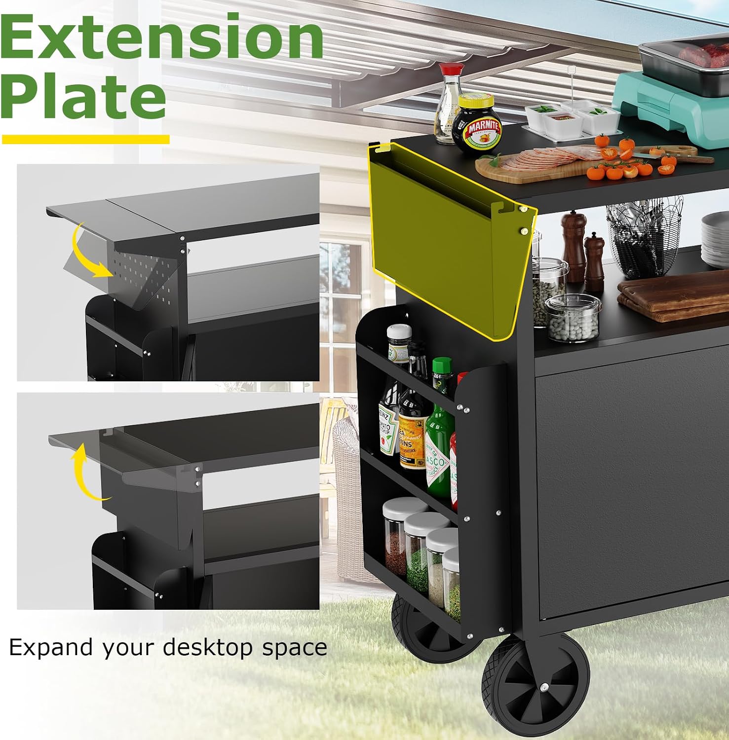 Wózek-grill zewnętrzny ze stoł – Outdoor Furniture Philippines recenzja i cena