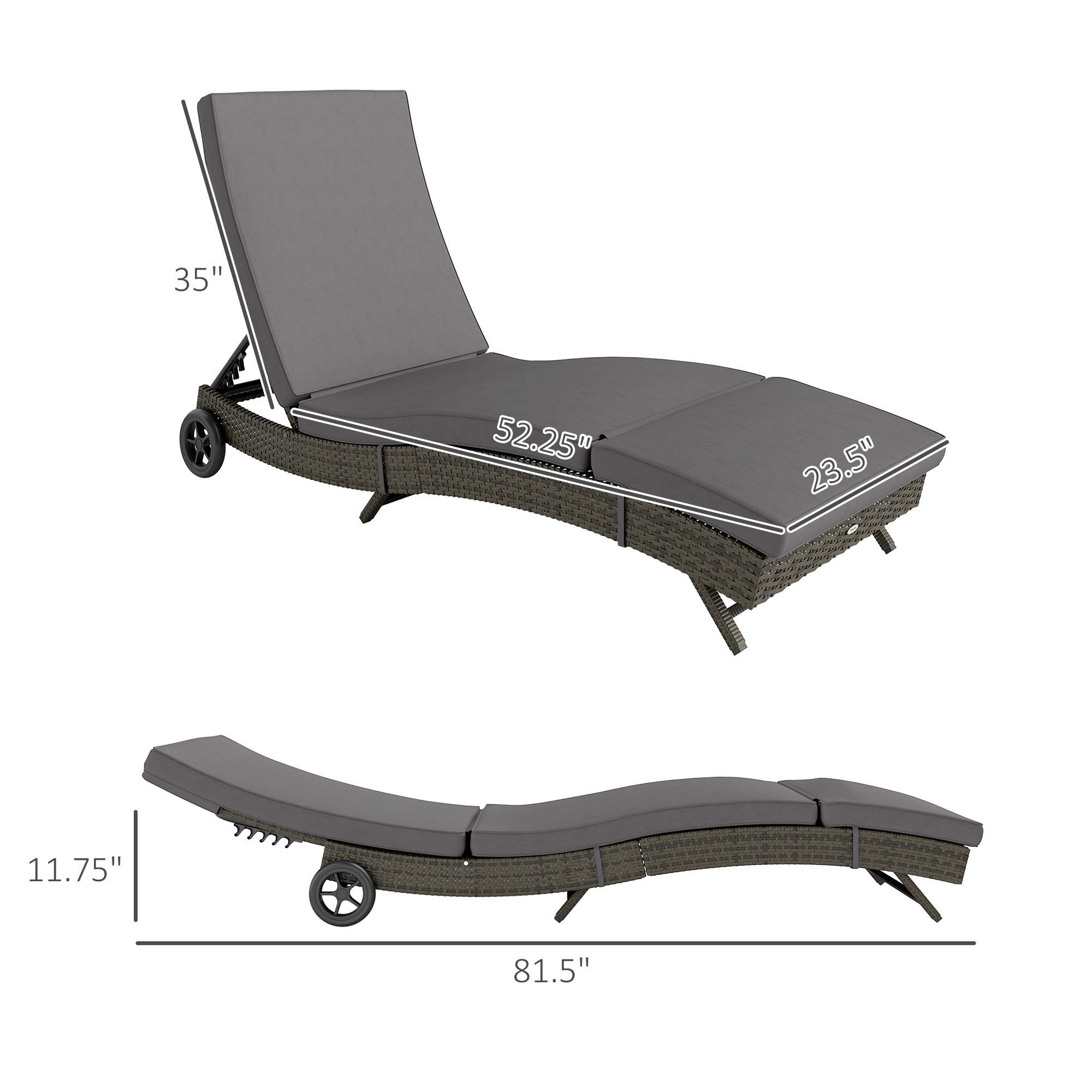 Krzesło rozkładane do użytku n – Outdoor Furniture Grey recenzja i cena