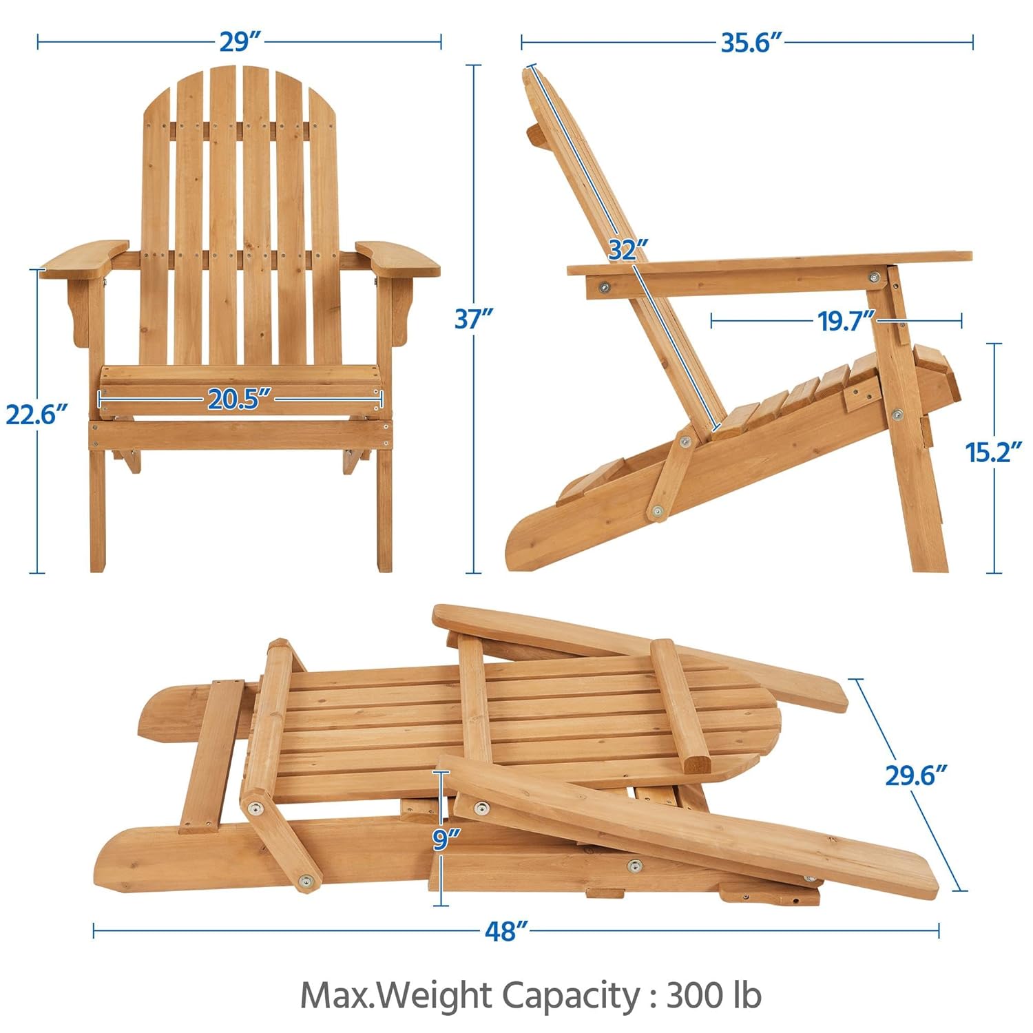 Składane krzesła Adirondack, z – Outdoor Furniture Metal Chairs recenzja i cena