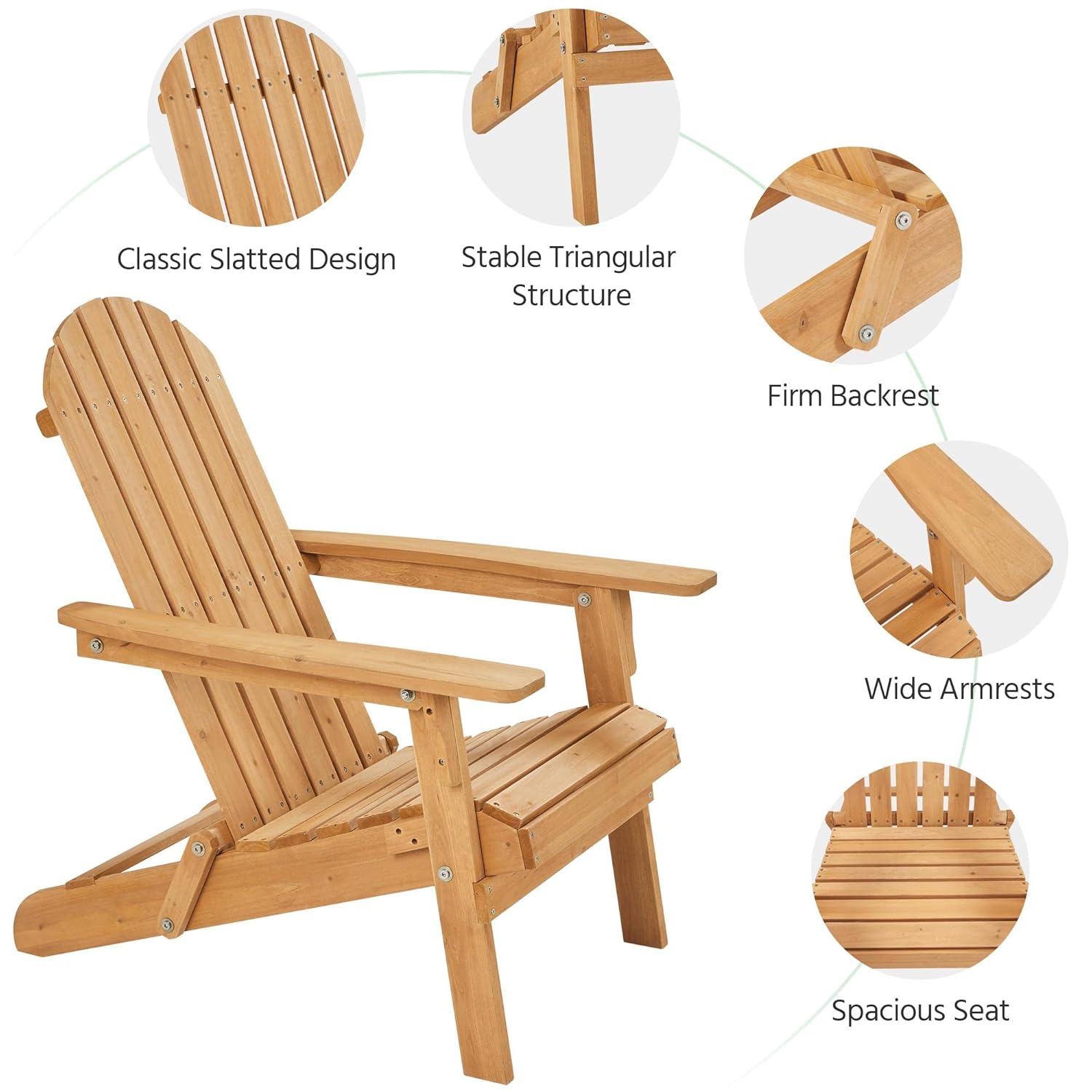 Składane krzesła Adirondack, z – Outdoor Furniture Metal Chairs recenzja i cena