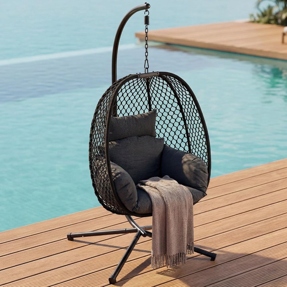 Fotel wiszący w kształcie jajk – Hanging Egg Chair recenzja i cena