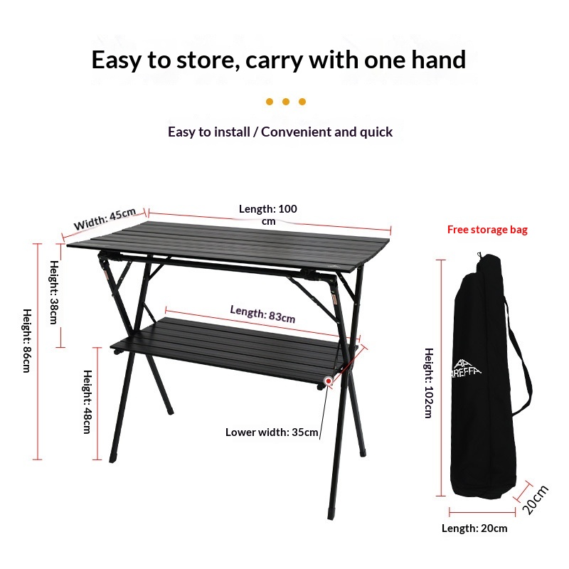 Składany, wodoodporny stół tel – Outdoor Furniture Japanese Style recenzja i cena