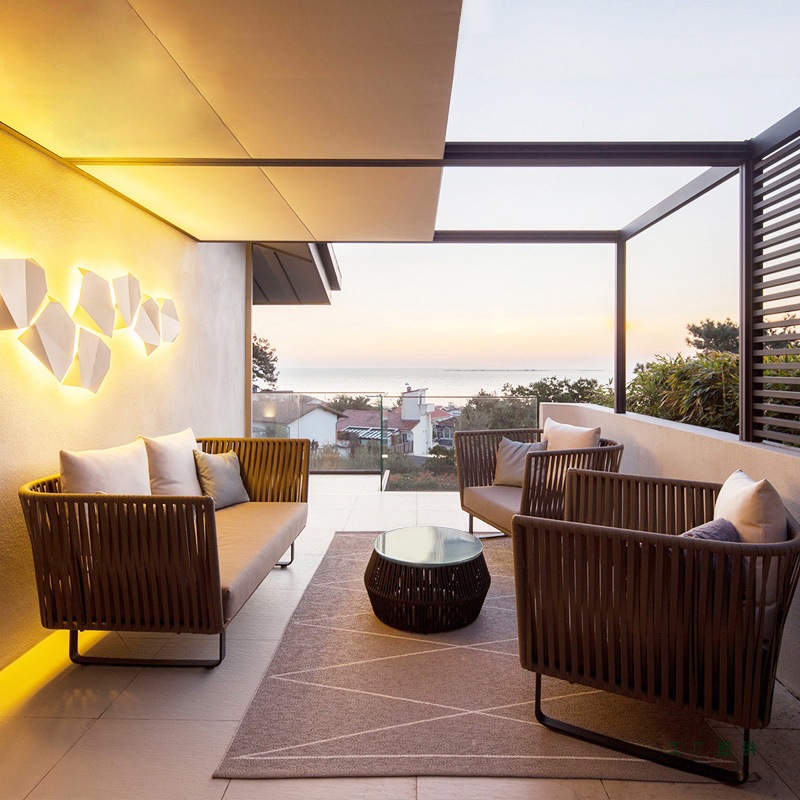 Zestaw mebli ogrodowych z ratt – Outdoor Furniture Metal Chairs recenzja i cena