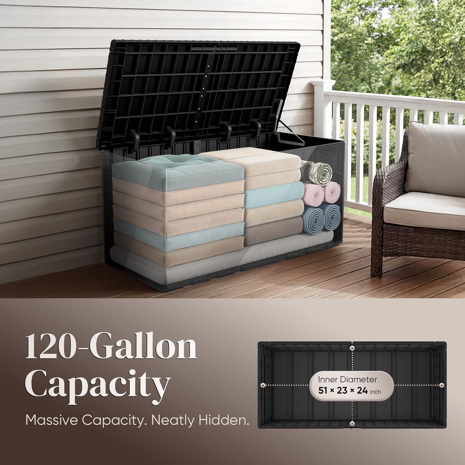 Duży pojemnik zewnętrzny o poj – Outdoor Furniture For Pool recenzja i cena