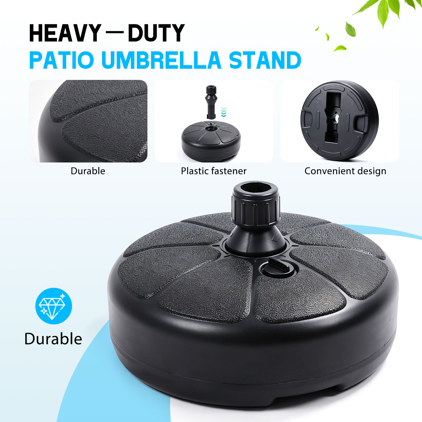 Podstawa parasola wypełniana w – Outdoor Furniture Umbrella recenzja i cena