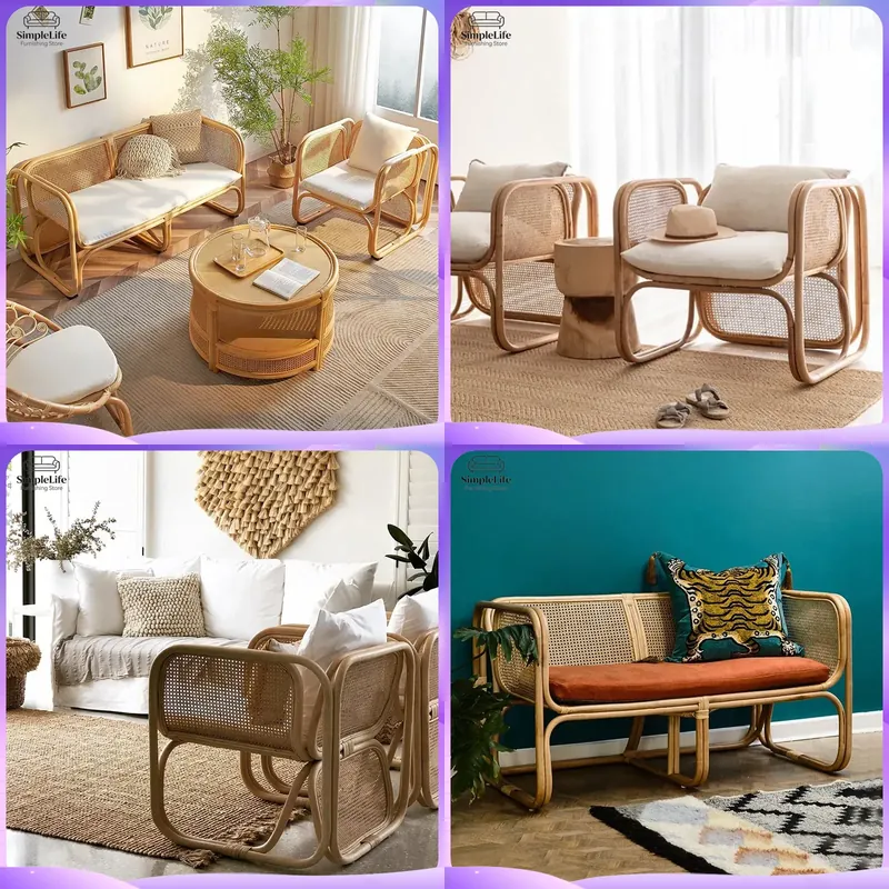 Japoński Styl Rattanowy Zestaw – Outdoor Furniture Japanese Style recenzja i cena