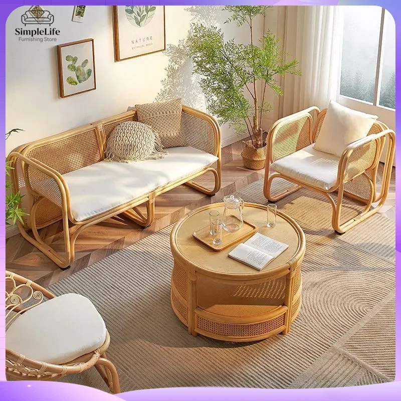 Japoński Styl Rattanowy Zestaw – Outdoor Furniture Japanese Style recenzja i cena