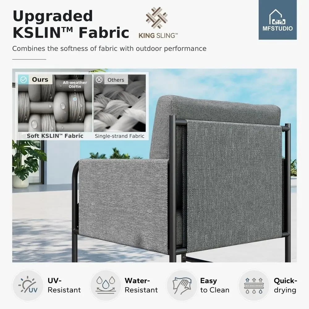 5-osobowy zestaw mebli ogrodow – Outdoor Furniture Grey recenzja i cena