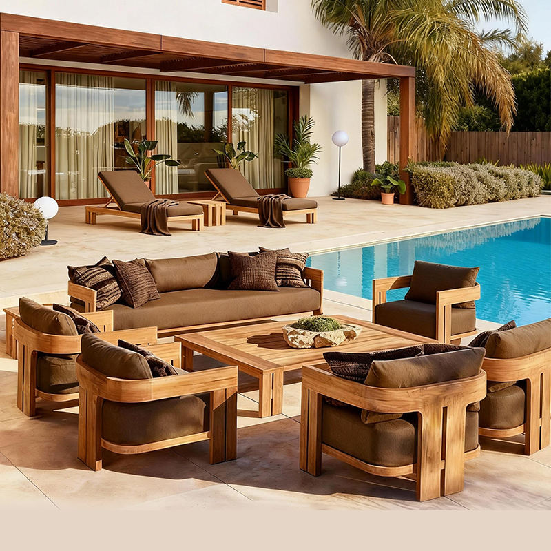 Zestaw sof zewnętrznych z drew – Outdoor Furniture Metal Chairs recenzja i cena
