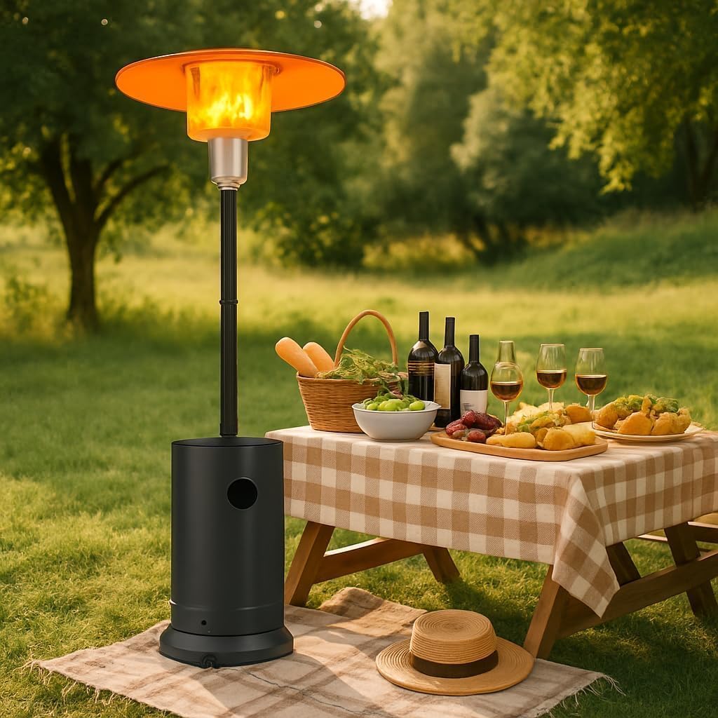 Lampa grzewcza zewnętrzna 48 0 – Patio Heater Standing recenzja i cena