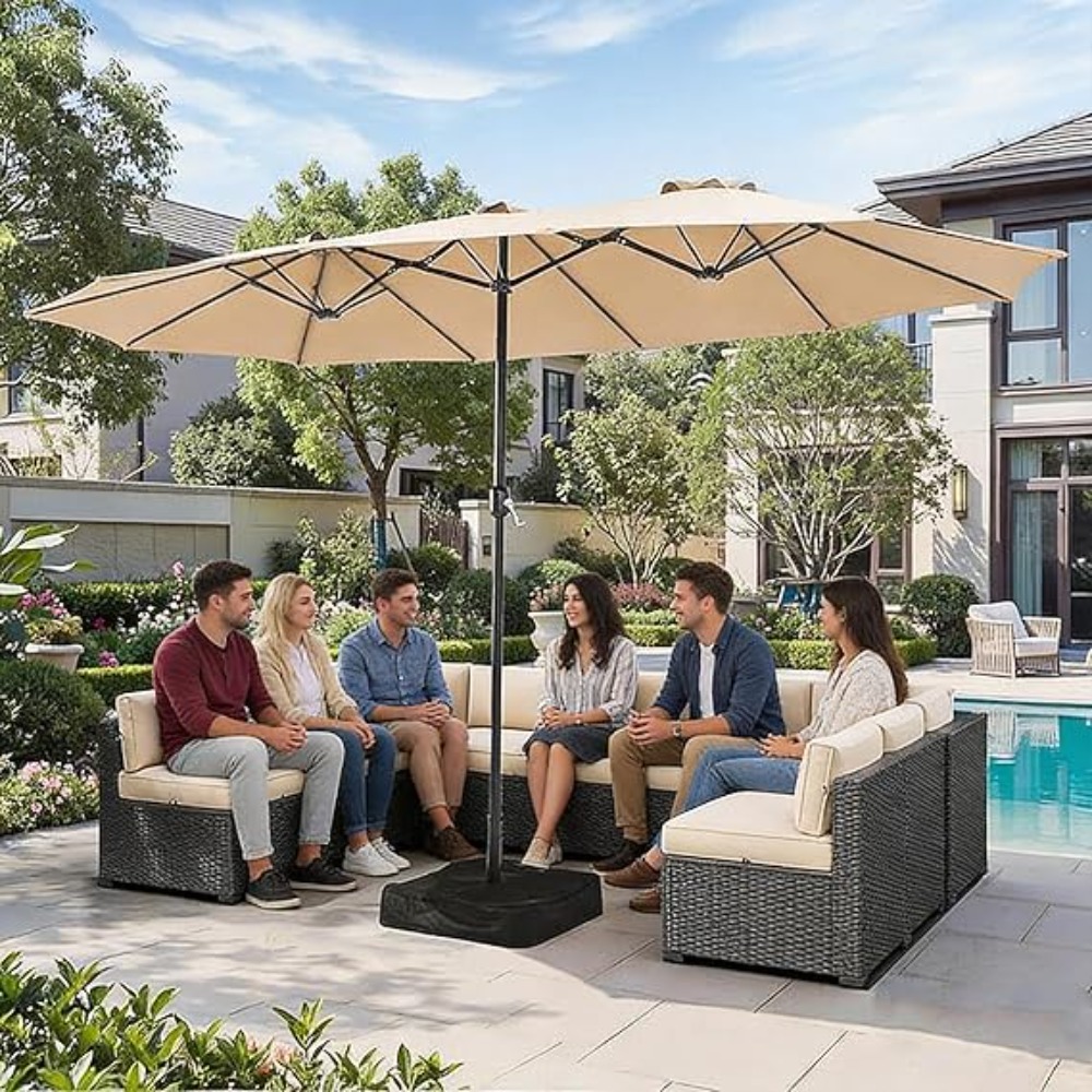 Parasol ogrodowy 4,5 m z podst – Outdoor Furniture Umbrella recenzja i cena