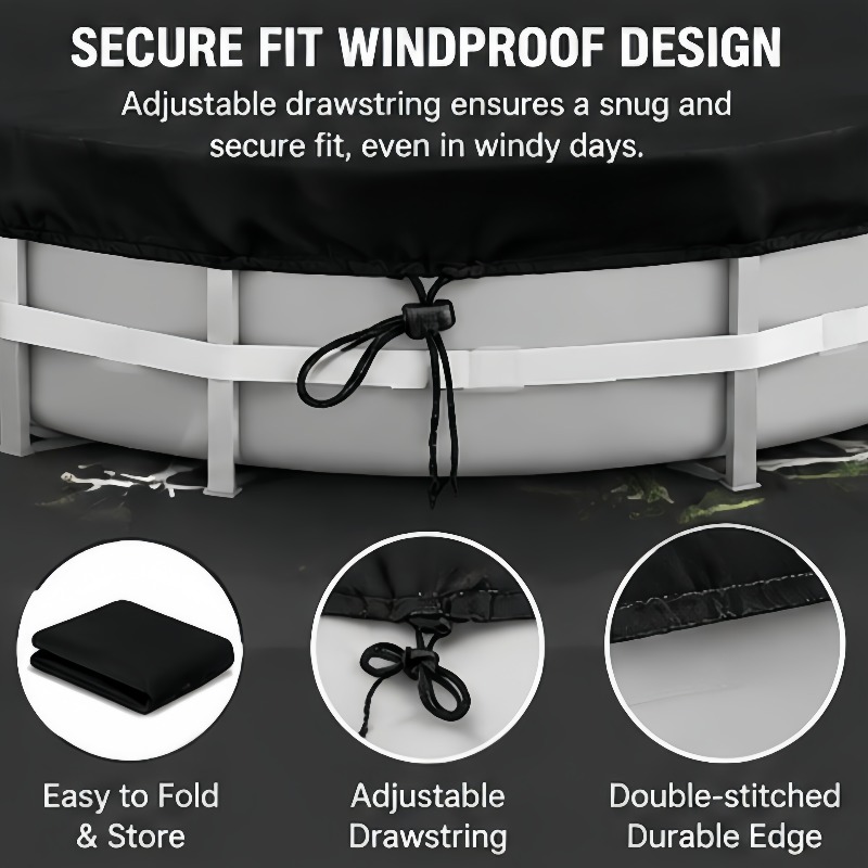 Oxford Round Pool Cover Wodood – Outdoor Furniture For Pool recenzja i cena
