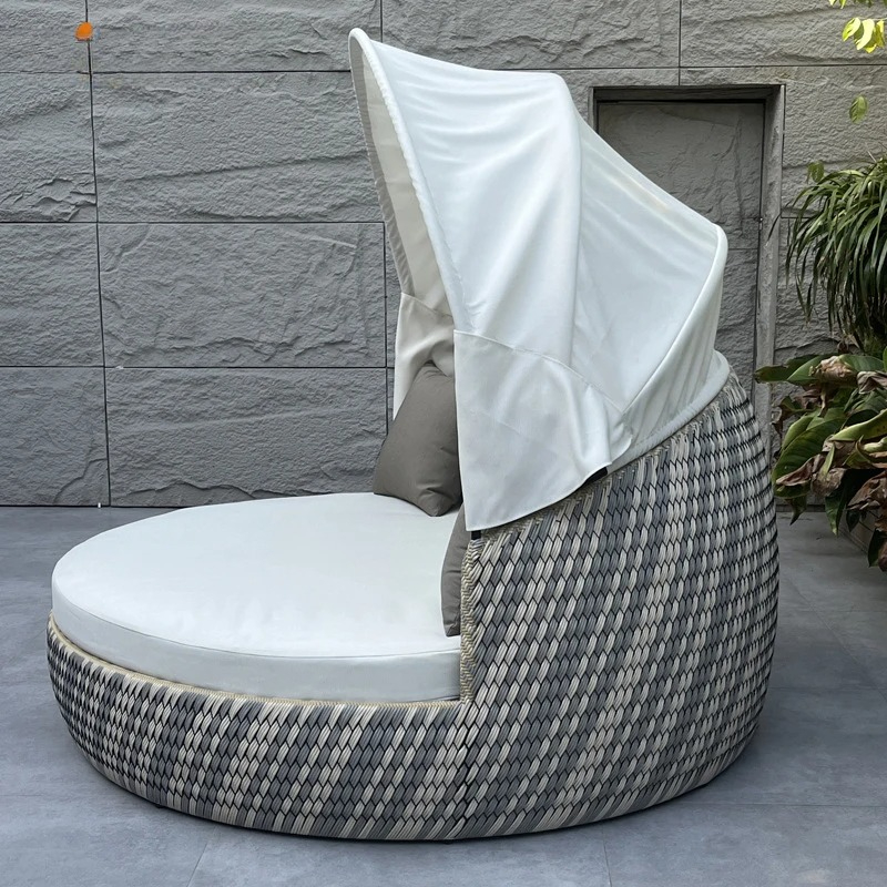 Leżanka, okrągła, odporna na r – Outdoor Furniture For Pool recenzja i cena