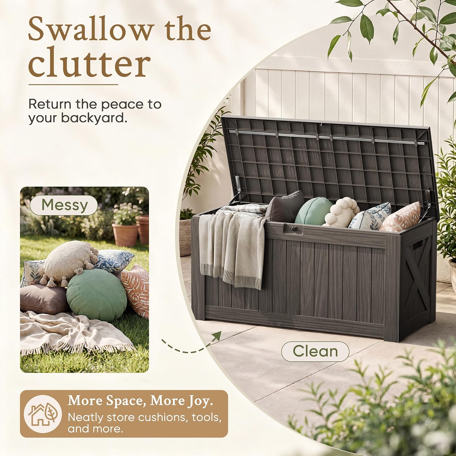 Duży schowek ogrodowy o pojemn – Outdoor Furniture For Pool recenzja i cena