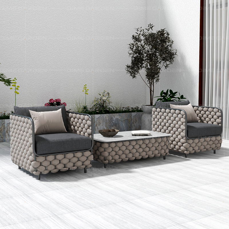 3-osobowy zestaw sof rattanowy – Outdoor Furniture Grey recenzja i cena