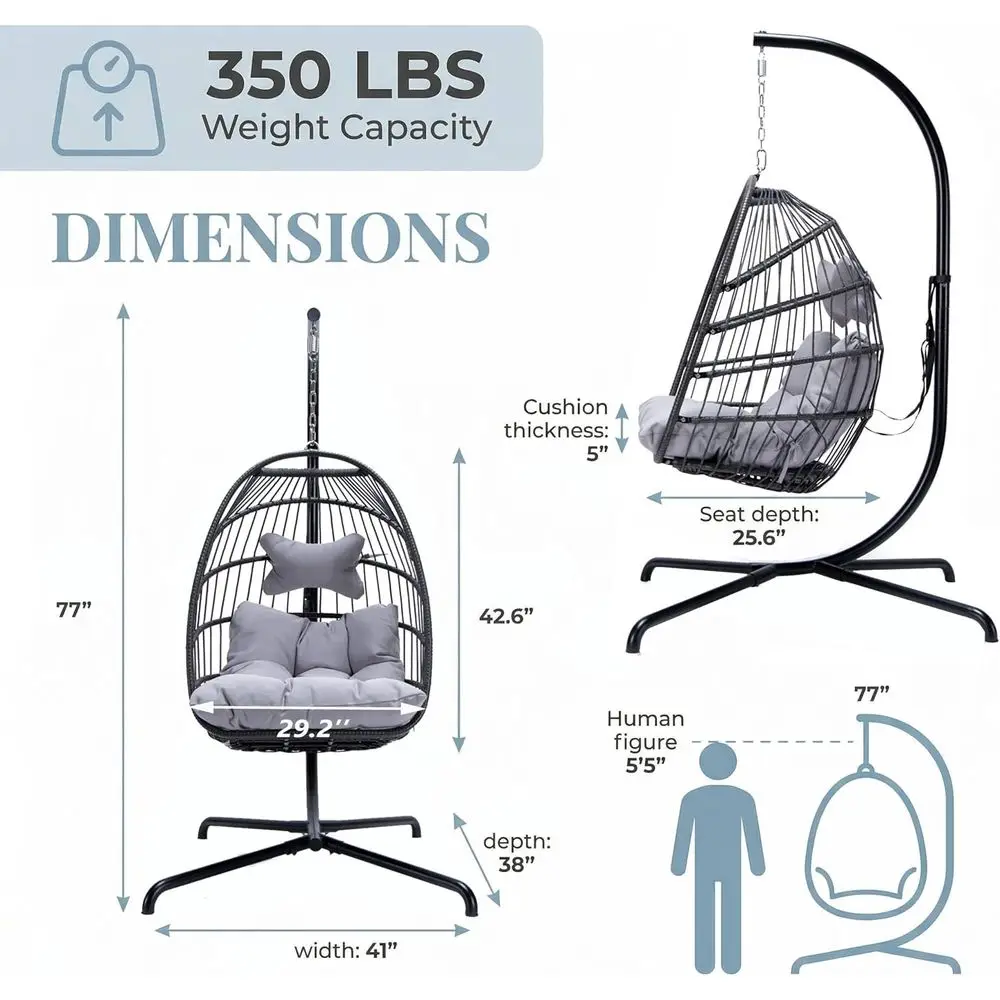 Wiszące krzesło jajko do użytk – Hanging Egg Chair recenzja i cena