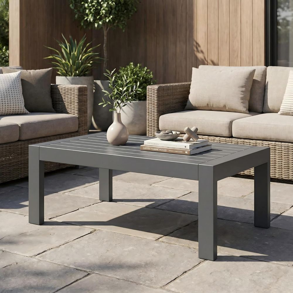 Stolik kawowy na zewnątrz, odp – Outdoor Furniture Grey recenzja i cena
