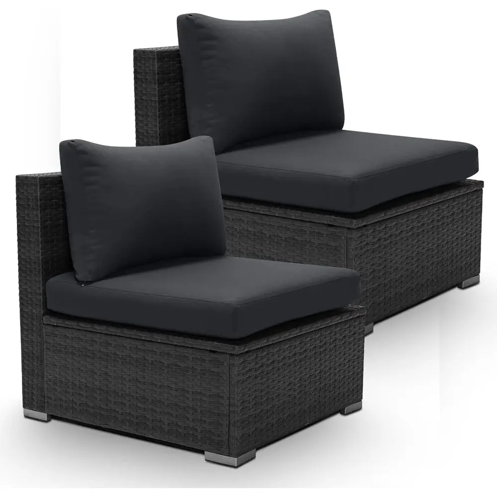 2-częściowy zestaw mebli ogrod – Outdoor Furniture Grey recenzja i cena