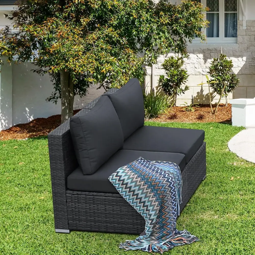 2-częściowy zestaw mebli ogrod – Outdoor Furniture Grey recenzja i cena
