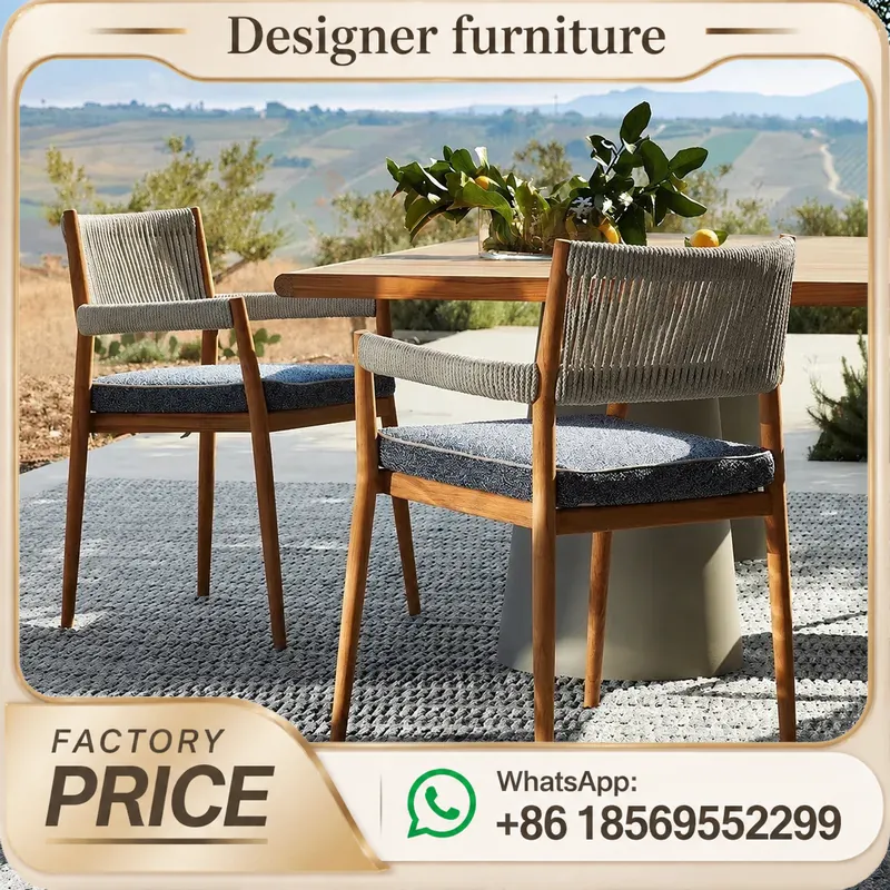 Zestaw mebli ogrodowych z drew – Outdoor Furniture Metal Chairs recenzja i cena