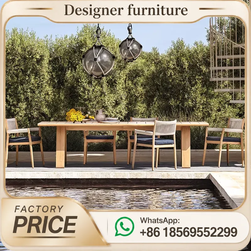 Zestaw mebli ogrodowych z drew – Outdoor Furniture Metal Chairs recenzja i cena