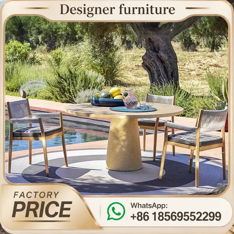 Zestaw mebli ogrodowych z drew – Outdoor Furniture Metal Chairs recenzja i cena