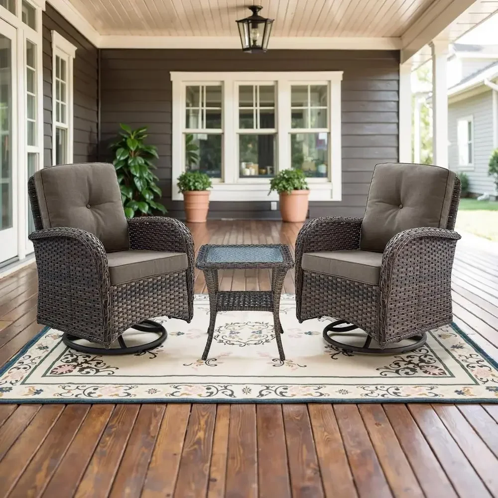2-częściowy zestaw obrotowych  – Outdoor Furniture Grey recenzja i cena